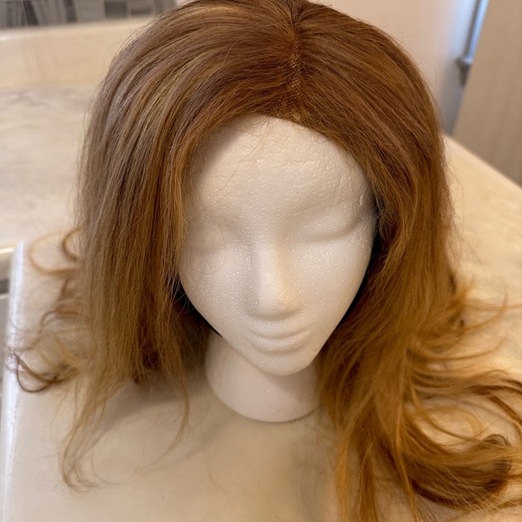 Multi Color Human Hair Wig Colors 27/30/613 22 Inch includes band for fit